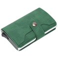 thumbnail image 4 of Tarjetero con textura de corteza para tarjetas de crédito, antimagnético, color verde x‑63#, 4 of 14