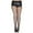 Black, variant on Women's Women's Plus size fishnet seamless spandex pantyhose 9000Q-COFFEE