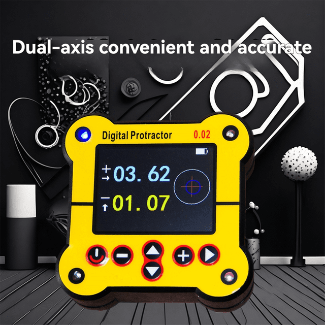 Dual Axis Level Digital Protractor Electronic Level Angle Gauge Finder Inclinometer 0.02°Resolution Woodworking Tool