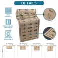 thumbnail image 6 of Ocean Fishhooks Table Runner 72 Inches, Vintage Coastal Fishing Pattern Brown Bed Runner Dresser Scarves Tabletop for Indoor Outdoor Parties/Ceremony/Banquet, 18" x 72", 6 of 8