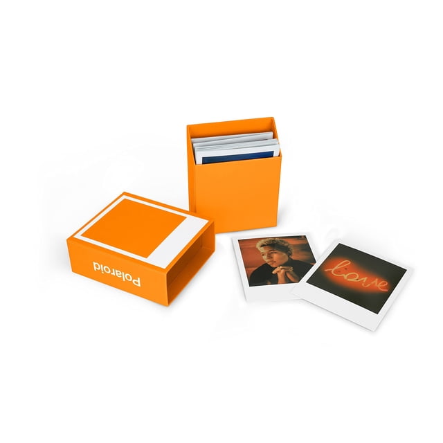 Caja para Fotos Polaroid 6118 Naranja para 40 Fotos