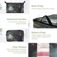 thumbnail image 3 of Foldable Clothes Storage Bags Clothes Organizer Bin with Clear Windows for Clothes Bedding Village Nestled in The Forest, 3 of 6