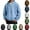 #02 Blue, variant on Mens Quarter Zip Cable Knit Hoodie Long Sleeve Waffle Textured Solid Color Casual Hooded Sweatshirt,Khaki XXL