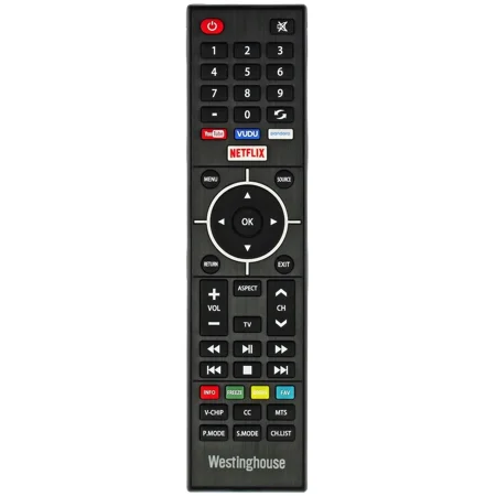 OEM Replacement Westinghouse TV Remote Control WS-2258 For Westinghouse TV WE55UB4417 WE50UB4417 WD40FB2530