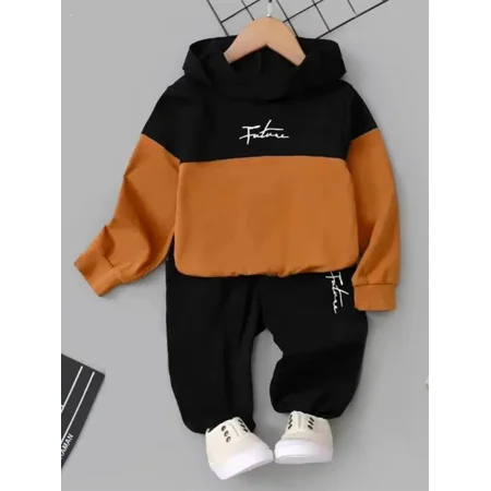 

GEDER-F1 Boys Contrast Long Sleeve Hooded Sweatshirt