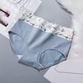 thumbnail image 5 of jobturf Underwear for Women Floral Print Cheeky Lace Bikini Panties Color Block Soft Breathable Hipsters Briefs, 5 of 5