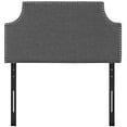 thumbnail image 2 of Gray Laura Twin Fabric Headboard, 2 of 4