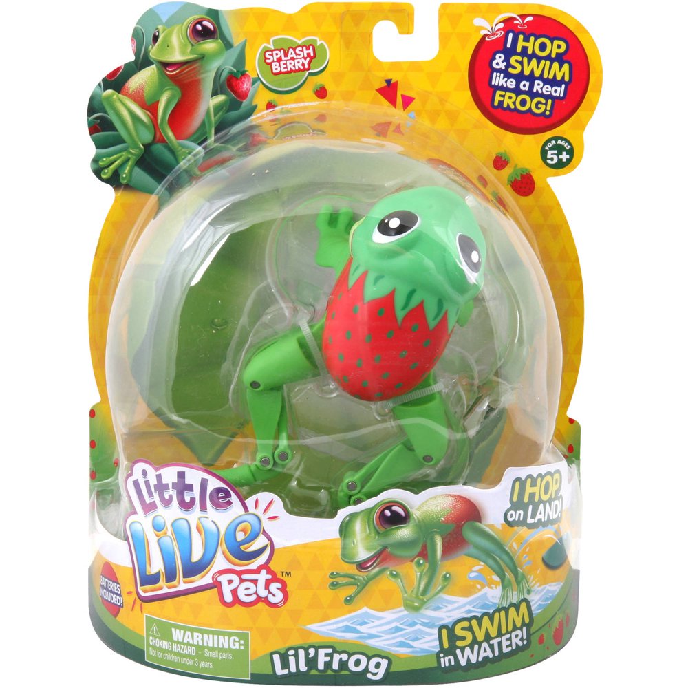 Little Live Pets Lil' Frog Single Pack, Splashberry The Sweet Frog