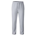 thumbnail image 4 of XINPING Men's Soft Casual Pants Trendy Lounge Pants Elastic Waist Lightweight Outdoor Sweatpants with Pockets, 4 of 6