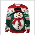 thumbnail image 1 of Sudaderas navideñas para parejas feas para mujeres y hombres, jersey, suéter, ropa 3d, sudadera de Navidad, sudadera familiar 2024, 1 of 5