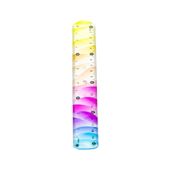 YiJuHui 5pcs Flexible Bendable Ruler for Accurate Measurements, Soft Plastic Measuring Tool with Dual Scale, Ideal for Crafting and DIY Projects