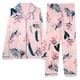 RKSTN Pyjama pour Femmes Ensembles Légers Imprimés Floraux Décontractés à Manches Longues avec Pantalons Longs Lâches Deux Pièces Pajamas Set – image 2 sur 3