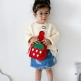 thumbnail image 3 of Vikakiooze Promotion on sale, Cartoon Strawberry Chest Bag Crosody Bag Purse Ages 3-11, 3 of 8