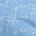 thumbnail image 1 of oneOone Cotton Jersey Turquoise Blue Fabric Ocean Texture Starfish Craft Projects Decor Fabric Printed By The Yard 58 Inch Wide, 1 of 4