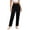 *Black, variant on VBVC Women's Cotton Linen Drawstring Pants , Casual Straight Leg Summer Pants For Women , Ladies' Lightweight Work Office Trousers with Pockets,Army Green,S-2XL