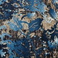 thumbnail image 6 of RUGSOTIC CARPETS MACHINE MADE HEATSET POLYPROPYLENE AREA RUGS - 2'6''x10', Runner Shape, Blue Color, Floral Modern Design, High Pile Machine Made Area Rugs for Living Room, Bed Room (M00014), 6 of 7