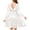 White, variant on Arshiner Big Girls Trendy Dresses Fall Long Sleeves Tie Back Solid Beach Dress