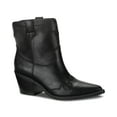 thumbnail image 4 of Sun + Stone Womens Brennaa Faux Leather Pointed Toe Cowboy, Western Boots, 4 of 4
