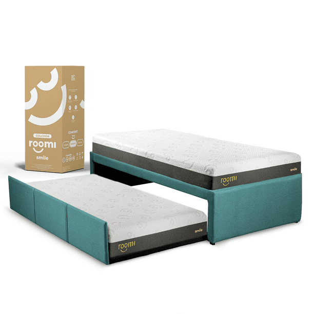 Colchón Individual ROOMI Smile 2 Pack Azul
