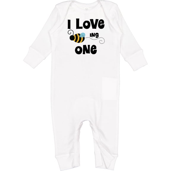 Inktastic 1st Birthday Bee Baby Romper Coveralls