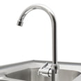 thumbnail image 6 of Commercial Free Standing Utility Sink - 2 Compartment Restaurant Kitchen Sink Set Stainless Steel & Prep Table, 6 of 14