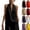 19# Black, variant on Cotton Linen Halter Tops for Women Flowy Sleeveless Loose Fitting Tank Top Beach Summer Casual Plain V Neck T Shirts Wine S