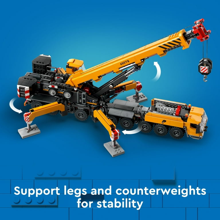 LEGO City Yellow Mobile Construction Crane Building Toy