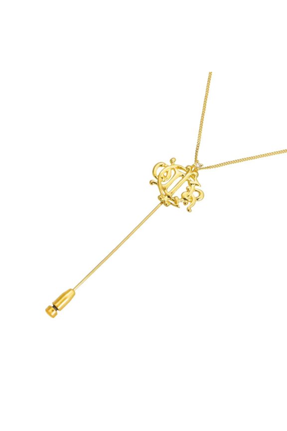Pre-Owned Christian Dior Diamond Necklace, 40cm, 18K Yellow Gold (750)