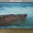thumbnail image 6 of Ambesonne Ocean Place Mats Set of 4, Tropic Sea Storm, Standard Size, Turquoise, 6 of 6