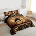 thumbnail image 4 of Homewish Wild Animal Elk Full Size Comforter Sets,Country Farmhouse Lodge Bedding Comforter Set,Brown Green Black Bedding Sets For Boys Kids,Ultra Soft Home Decor Reversible,3-Piece, 4 of 9