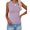 Purple, variant on Sleeveless Women Solid Color Ribbed Knit Tank Tops Summer Casual Cami Tops