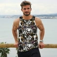 thumbnail image 6 of Rateoe Cute Dogs Puppy2 Pattern Sleeveless Gym Shirt Muscle Tee Breathable Workout Shirt Slim-Fit Tank Quick Dry Fit Muscle Tank Top Bodybuilding Sleeveless T Shirt-Small, 6 of 7