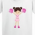 thumbnail image 4 of Inktastic Cheerleaders, Cute Girl, Brown Hair, Cheerleading Youth T-Shirt, 4 of 5