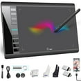 thumbnail image 1 of UGEE Drawing Tablet Graphics, M708 V2 Upgrade PC&Computer&Android Device,10x6 Inch Ultra Thin Large Graphic for PC, Pad with 8 Hot Keys Upgrade 16384, 1 of 9