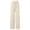 Beige, variant on Womens Casual Pants Rib Knit High Waist Wide Leg With Elastic Waistband Straight Cut Trousers for Women Pink,S