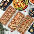 thumbnail image 4 of Acacia Wood Serving Trays, Set of 3 Wooden Serving Platters for Home Decor, Food, Cheese, Fruit, Vegetables, Charcuterie, Appetizer Serving Tray(11.8 x 5.1 x 0.78 inches), 4 of 6