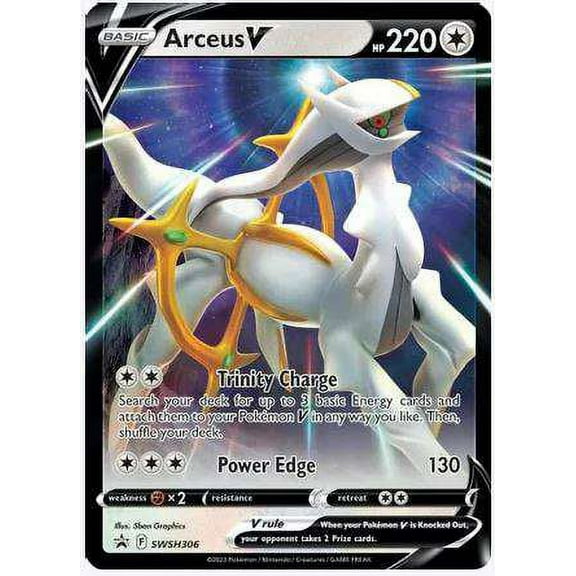 Pokemon Promo Arceus V SWSH307 #SWSH306