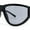 All Black, variant on XXL Oversized Trendy Modified Curved Wrap Around Sport Plastic Sunglasses Black - Brown