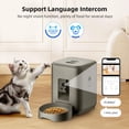 thumbnail image 3 of 2L with video automatic cat feeder, intelligent timed and quantitative feeding, cat, dog and pet feeding bowl controlled by APP, 3 of 7