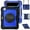 Black+Blue, variant on Dteck Case for iPad M4 Pro 11 Case 2024, Shockproof with Screen Protector/Swivel Kickstand/Hand Strap/Pencil Holder Shoulder Strap Rugged Cover,Black Blue