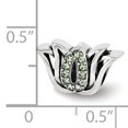 thumbnail image 2 of Reflection Beads Sterling Silver Reflections with Crystals Pav� Lotus Bead, 2 of 2