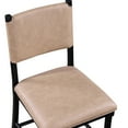 thumbnail image 3 of Midnight Counter Stool Pair, Made Of Asian Hardwoods & Engineered Woods, Kiln-dried To Avoid Weakening, 24" Seat For 36" Counters, And Soft Upholstery, 35 Lb Capacity Duet - Fabric Upholstery Easy, 3 of 3