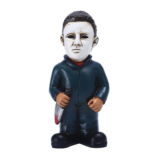 Adorno de figuras de Halloween para regalos creativos de estatuas de cara blanca de película de terror