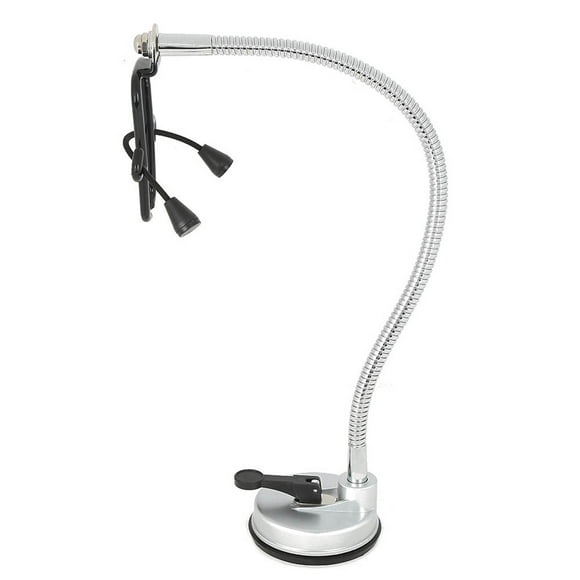 Soporte de pared para secador de pelo con rotación libre de 360 grados y ventosa para manos libres.