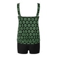 thumbnail image 5 of Gubotare Women's Plus Size Swimwear Tankini Swimdress Two Piece Bathing Suit Tummy Control Swimsuit Green XXL, 5 of 5