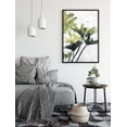 thumbnail image 2 of PixonSign Framed Canvas Print Wall Art Watercolor Tropical Leaves Nature Wilderness Illustrations Modern Art Contemporary Multicolor Pastel for Living Room, Bedroom, Office - 24x36 Black, 2 of 5
