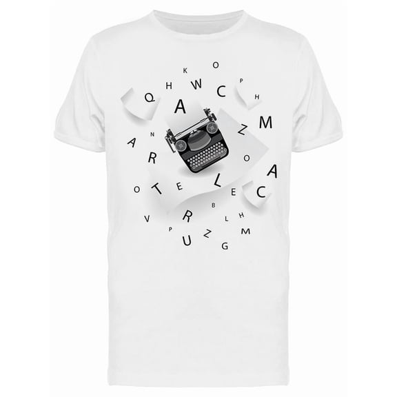 Writer's Scrambled Letters Tee Men's -Image by Shutterstock