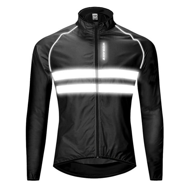 Bangcool Veste de Cyclisme Anti-Éclaboussures Réfléchissante Respirante Coupe-Vent de Cyclisme Veste de Vélo