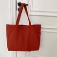 thumbnail image 4 of Hfnxid Women Sophisticated Solid-Color Shoulder Tote with Elegant Lines, Minimalist Vintage Top-Handle Bag for Everyday Style, Spacious Versatile Handbag for Commuting, 4 of 5
