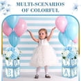 thumbnail image 7 of 6 Pcs Baby Shower Centerpieces for Table Baby Shower Flower Boxes Gender Reveal Party Favor Block Holder Rustic Table Display with Letters for Boy Neutra(Blue,Blue Floral), 7 of 7